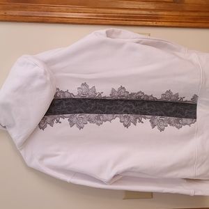 XL Athleta white hooded sweatshirt